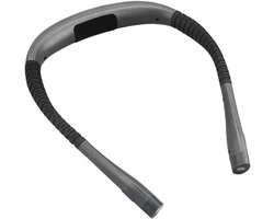 1 stuk – Neklamp – Leeslamp – eeslamp met drie kleuren en negen helderheidsniveaus – Flexibele neklamp – Compact en draagbaar – Geschikt om te lezen in bed, te breien of te kamperen – Zwart – 20,3*17,8*2,3 cm