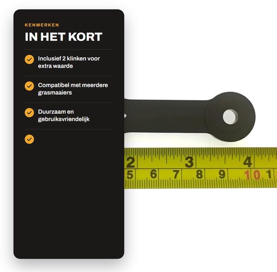 Dailygoods- Klink Vervangt 109808X - Montage voor Husqvarna - Geschikt voor AYP - Craftsman - Grasmaaiers - Diverse modellen - Onderdeel — afbeelding 2