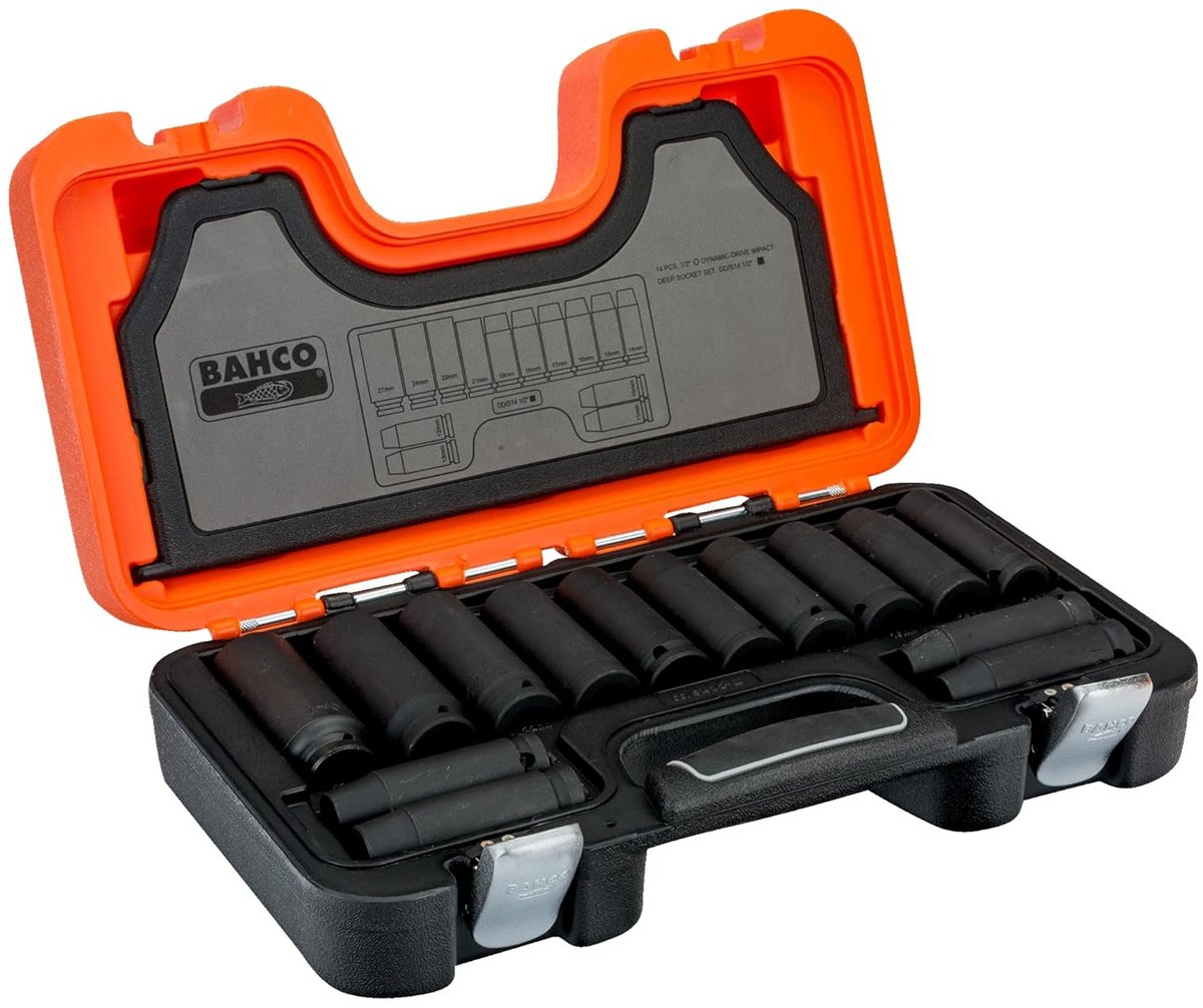Diepe Impact Socket Set 1/2 inch Vierkante Aandrijving 14-delig Gelegeerd Staal