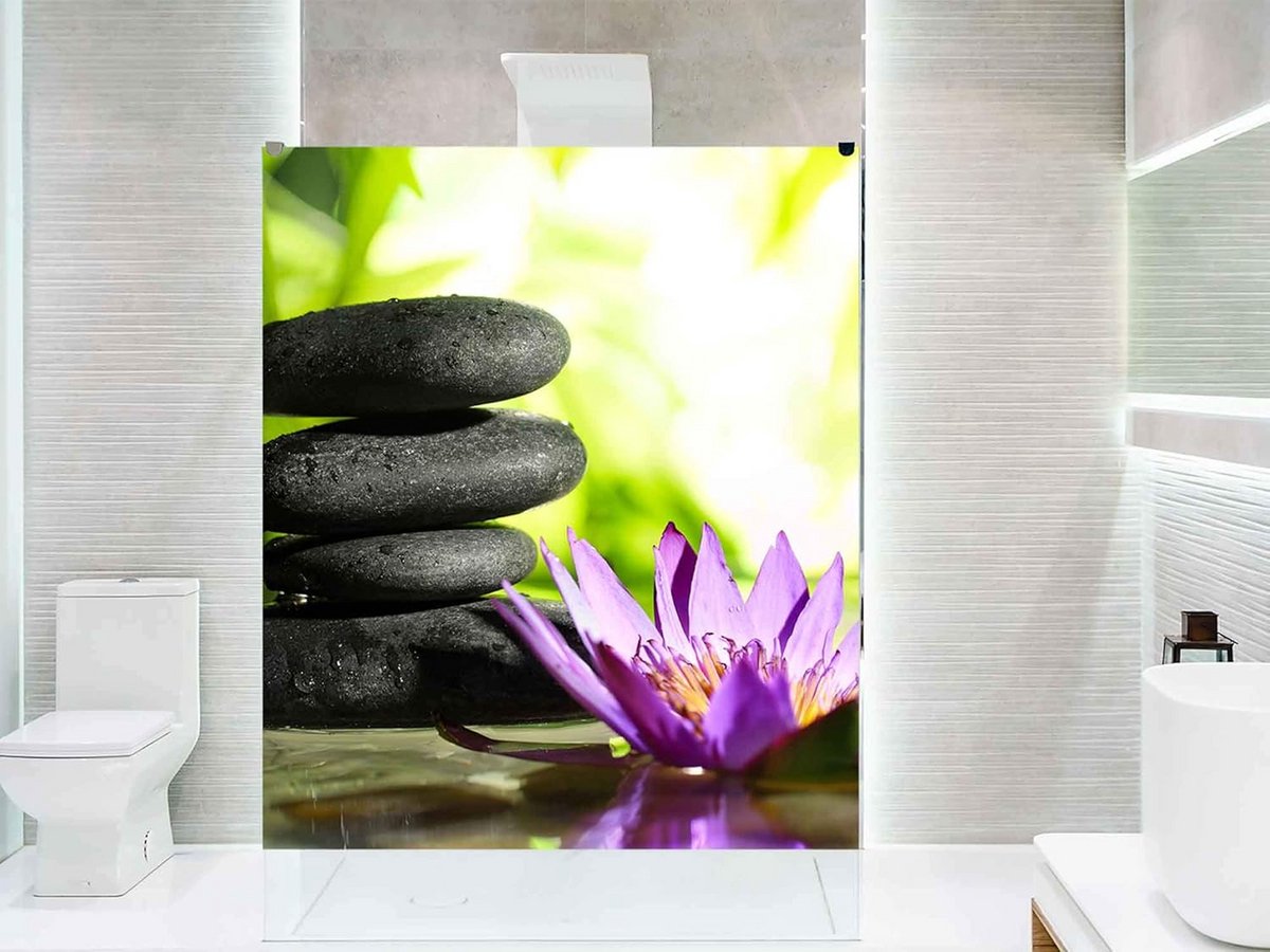 Decoratieve Sticker - Badkamer Vinyl - Douchewand Decoreren - Verwijderbaar Speciale Vinyl