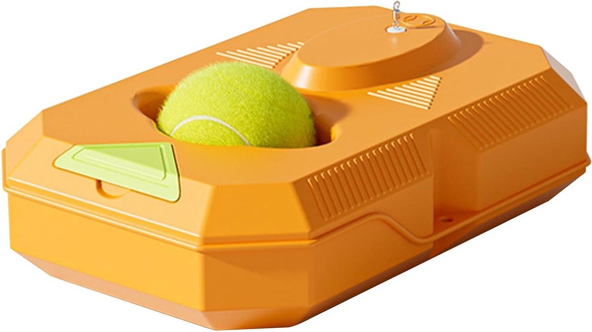 Tennistrainer Rebounder - Bal Trainingsapparatuur - Slag Techniek Verbeteren - Lichtgewicht Ontwerp - 26 x 17 x 6.2 cm - Oranje