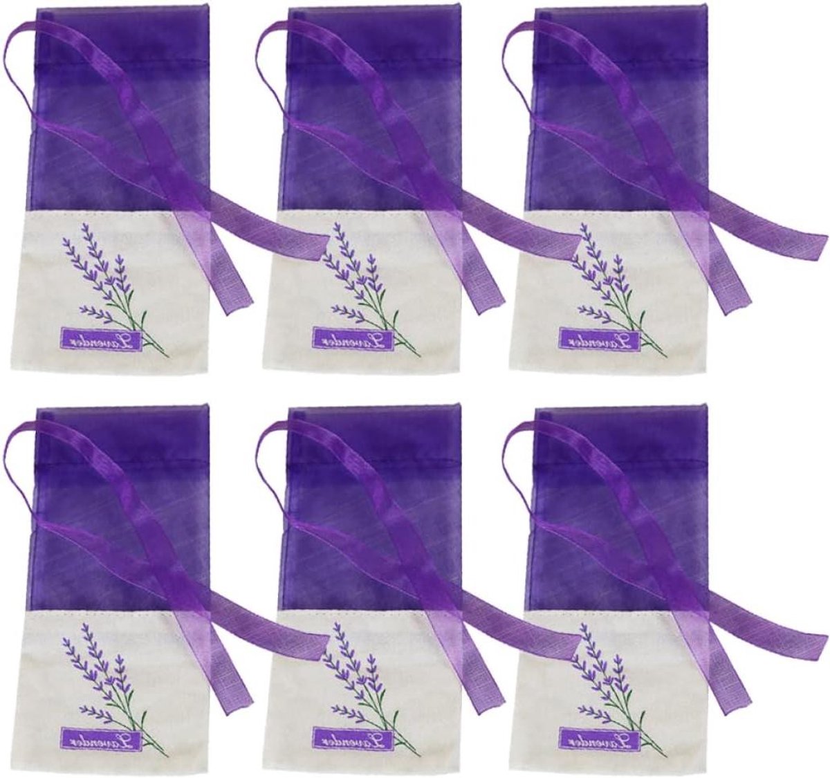 Lavendel Sachetzakjes - Geurzakjes Kruidenzakjes - Geur Verspreiden - Met Rijgband - 30 St