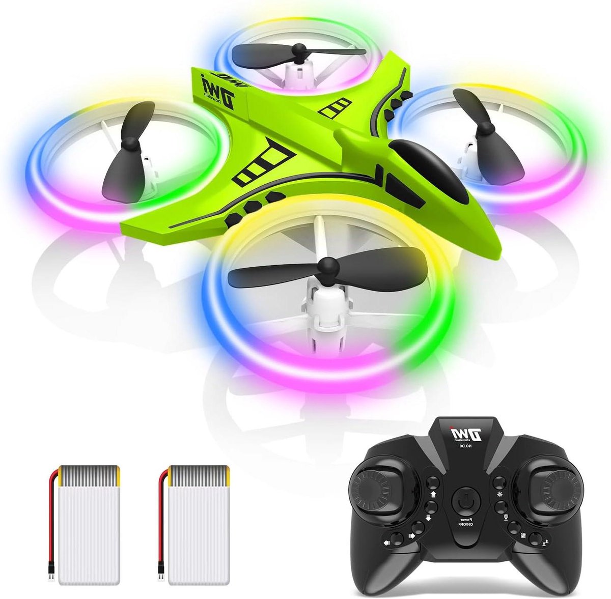 Mini Drone - RC Quadcopter - Beginners Vliegen - Crashbestendig Ontwerp - 12.5 cm - Groen
