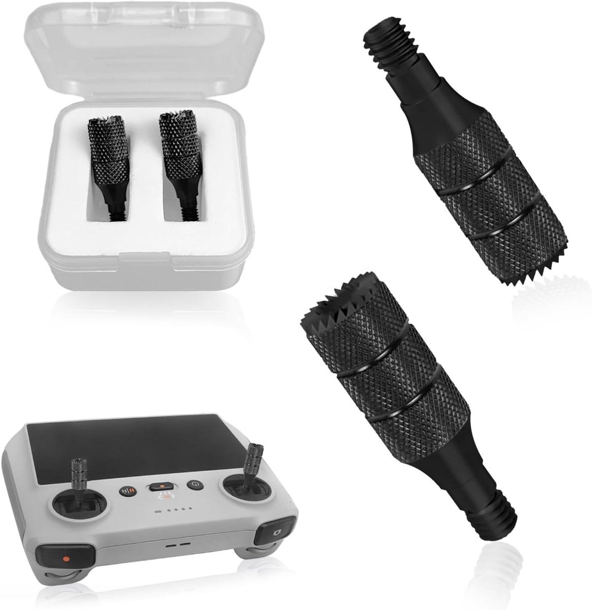 Drone Joysticks - Vervangende Rockers - Precisie Besturing - Verstelbare Lengte - 1 Paar - Zwart