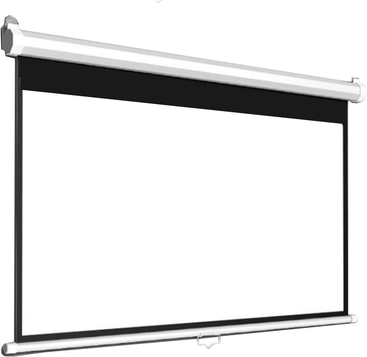 Projectiescherm - Beamer scherm - Thuisbioscoop - Handtrekvergrendeling - 60-100 inch - Wit