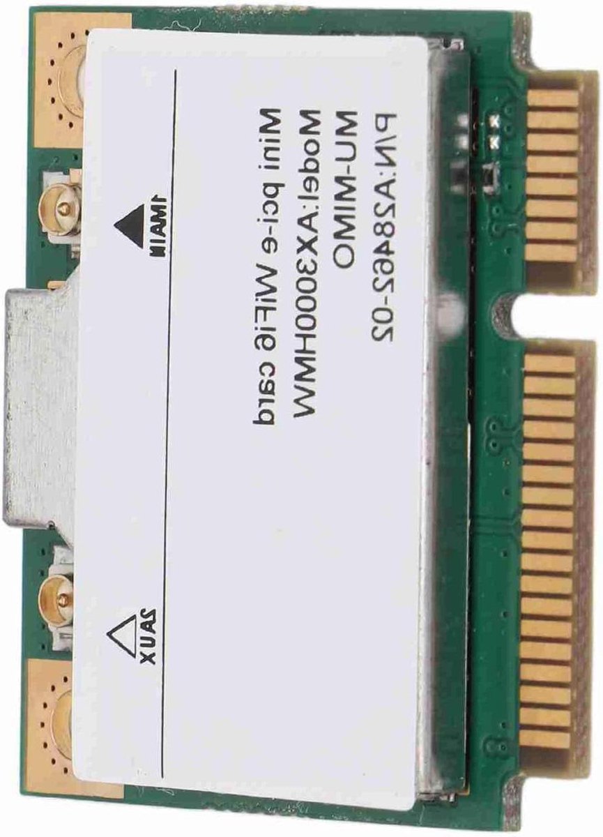 Mini PCIE Netwerkkaart - Wifi6 Adapter - Snelle Draadloze Verbinding - 3000Mbps Snelheid - Dual Band - Niet gespecificeerd