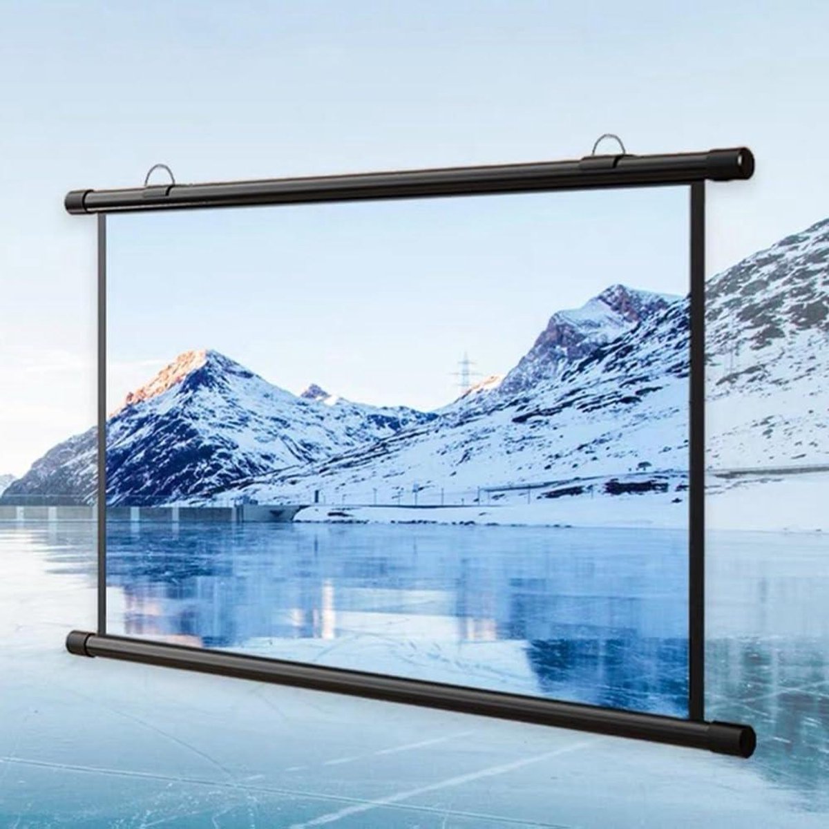Projectiescherm - Filmscherm - Home Cinema - 4K Full HD - 30-72 inch - Zwart