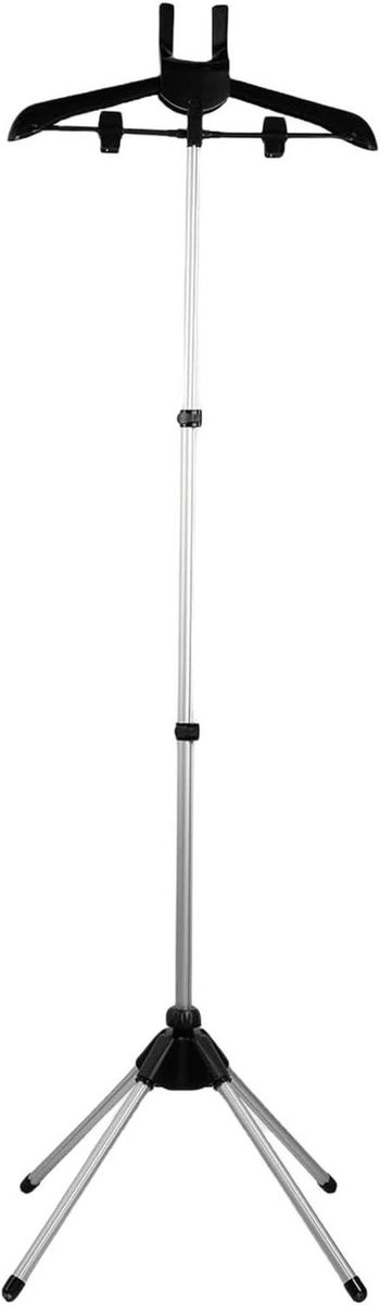 Kledingrek Stoom - Stoomhouder Kleding - Kreukvrij Maken - In Hoogte Verstelbaar - 85-160 cm - Zwart