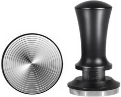Koffiestamper - Espresso Tamper - Espresso Bereiden - Gekalibreerde Veerbelasting - 58 mm - Zilver