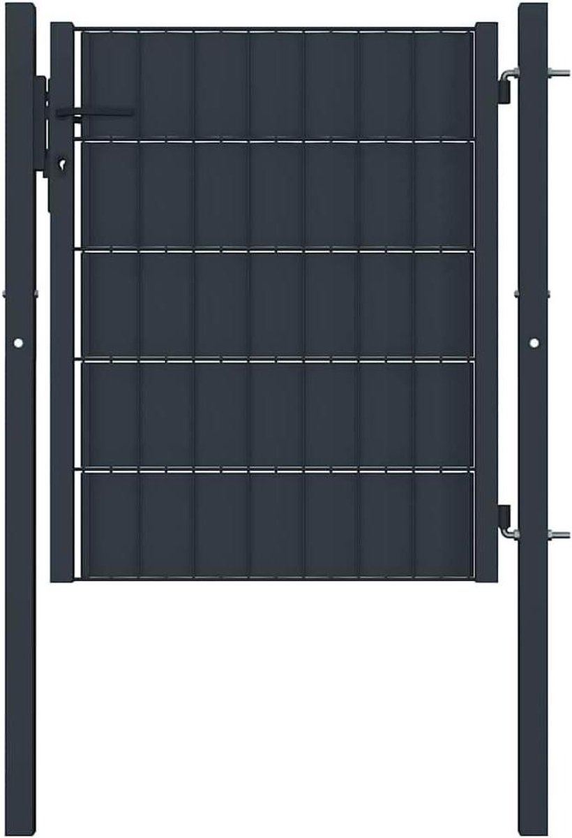 Tuinpoort - Hekwerk poort - Buitenruimte afsluiten - Stabiele constructie - 100x100 cm - A