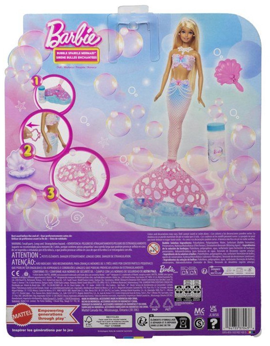Barbie Bubbelende Zeemeermin - met bellenblaasfunctie — afbeelding 7