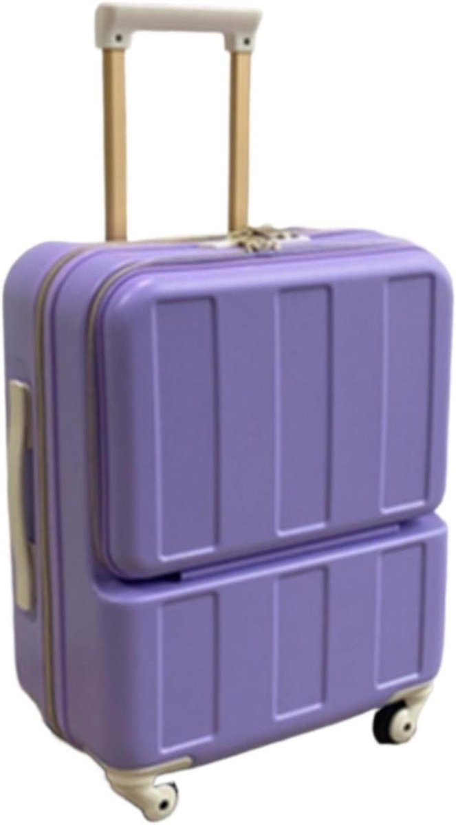 Reiskoffer Trolley - Bagage Koffer - Reizen - Opening Aan Voorkant - 70 x 44 x 28 cm - Multicolor