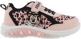 Disney Minnie - Schoenen voor meisjes met lichtjes - Minnie Mouse Sneakers voor kinderen met klittenband - Lichtgevende kindersneaker - Maat 24 - Roze