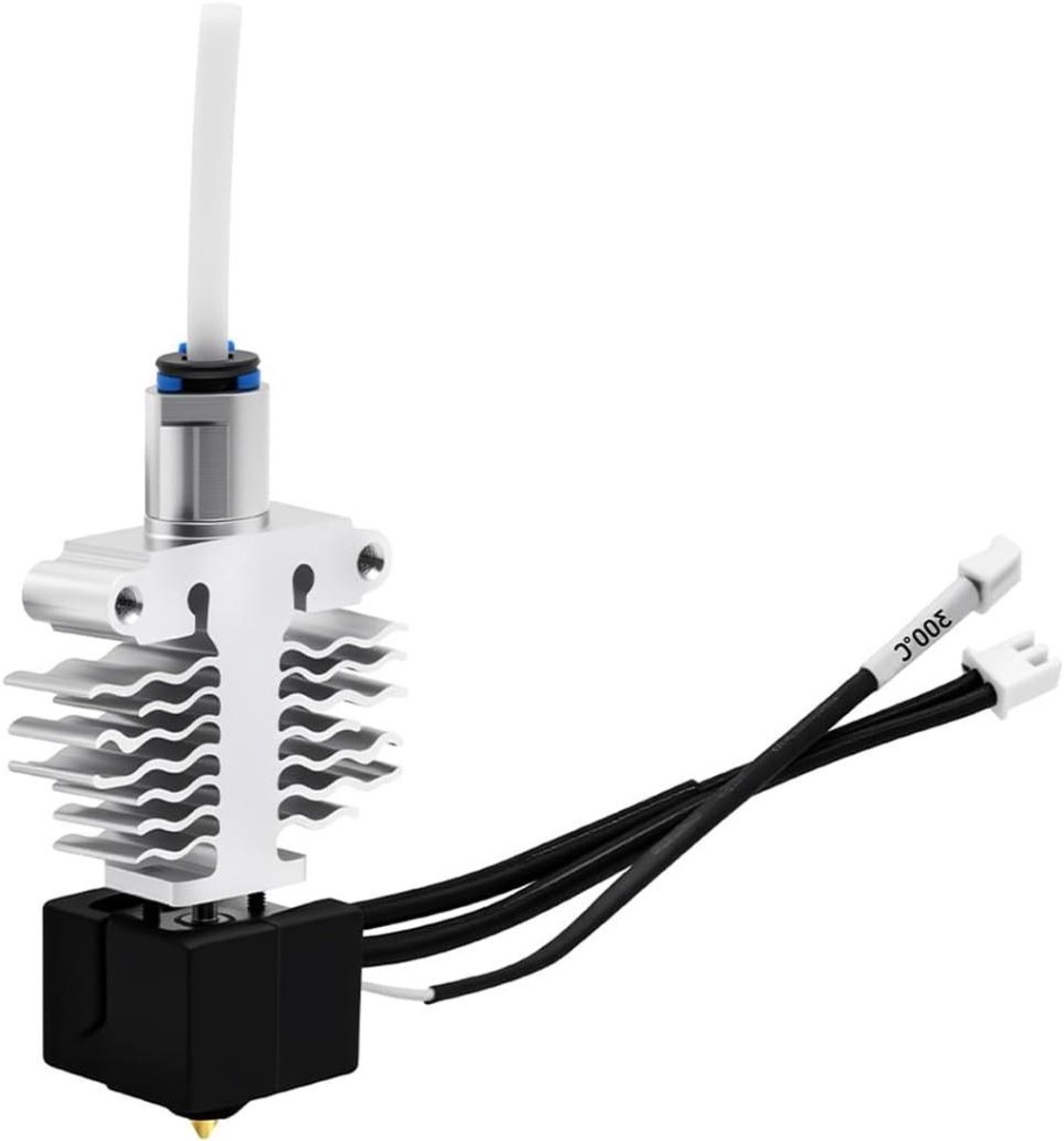 3D Printer Hotend - Extruder Kit - Verbeter Printen - Efficiënte Warmteafvoer - 0.4 mm Mondstuk - Zilver