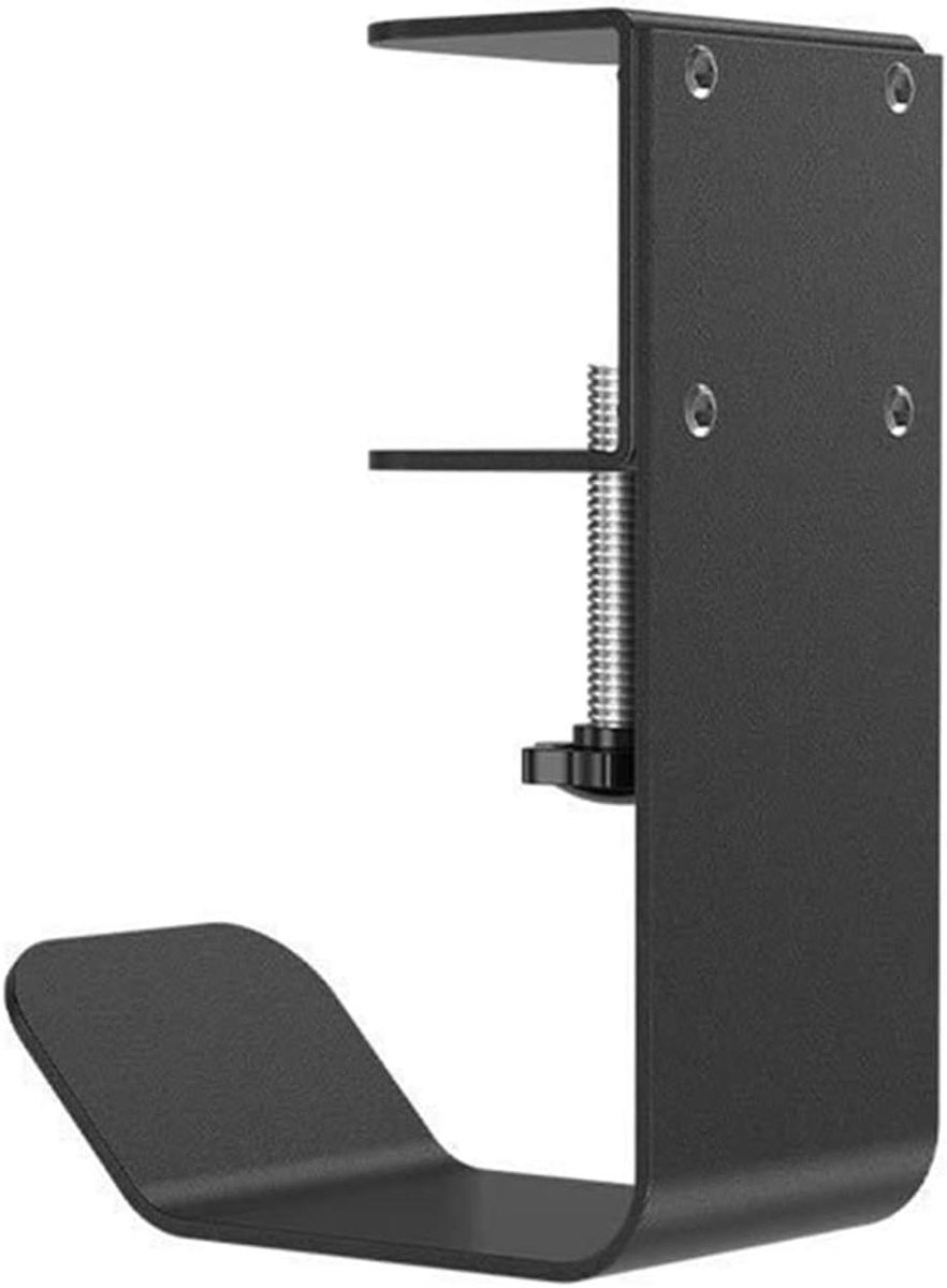Hoofdtelefoon haak - Headset hanger - Bureau organiseren - Aanpasbaar ontwerp - 14 x 10 x 3 cm - Zwart