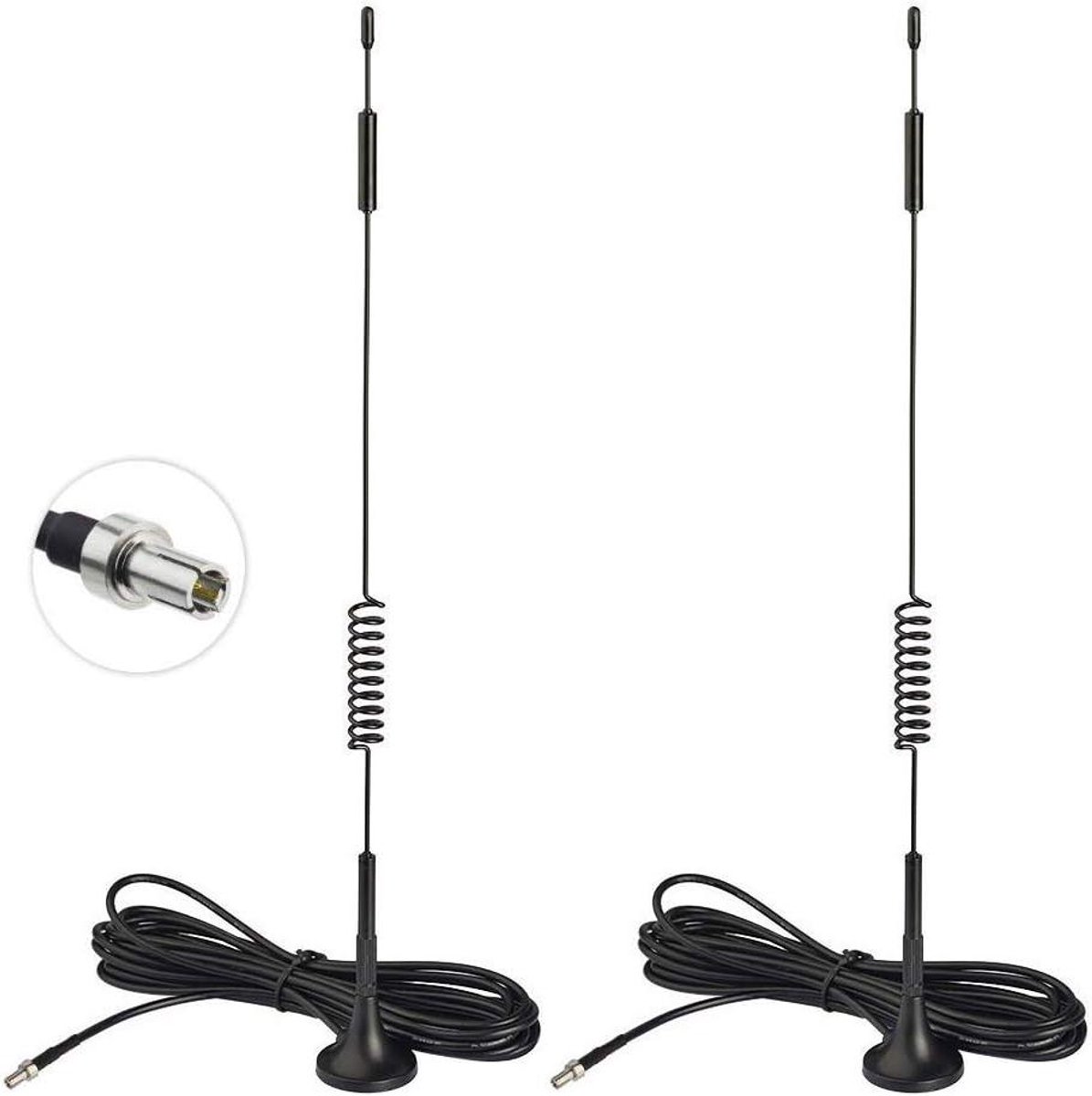 Bingfu 4G LTE 7dBi Magnetische Basis TS9 Antenne 2-Pack voor MiFi Hotspot Router USB Modem Netgear LB2120 Nighthawk M1 MR1100 M2 MR2100 AC785 AC797 AC790 AC810 Huawei E5577 E5573 E557 E5573 E557 785