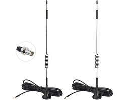 Bingfu 4G LTE 7dBi Magnetische Basis TS9 Antenne 2-Pack voor MiFi Hotspot Router USB Modem Netgear LB2120 Nighthawk M1 MR1100 M2 MR2100 AC785 AC797 AC790 AC810 Huawei E5577 E5573 E557 E5573 E557 785