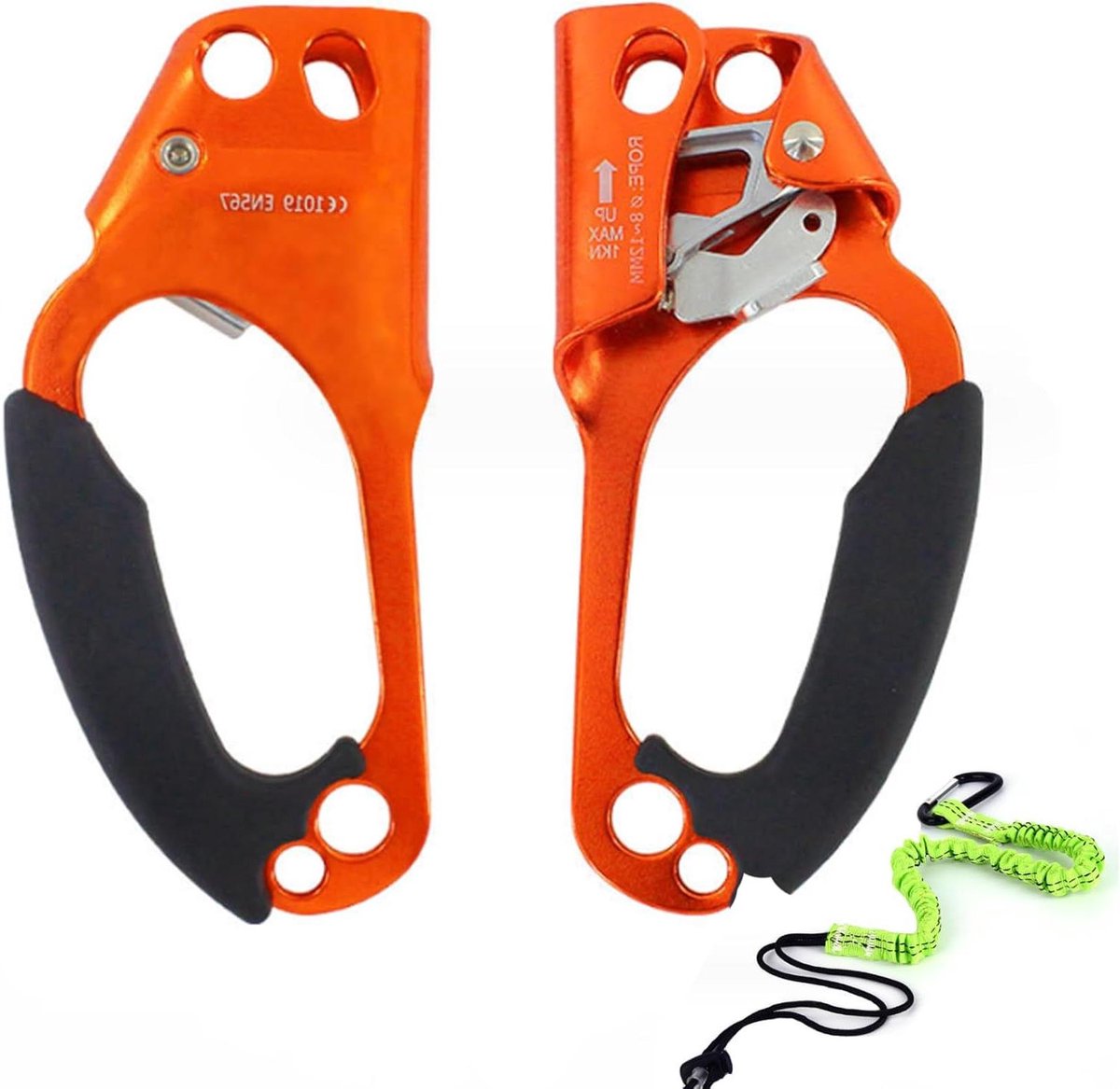 Hand Ascender - Klimhulp Touwklimmen - Veilig Klimmen - Ergonomisch Handvat - 8-13 Mm Touw - Zwart