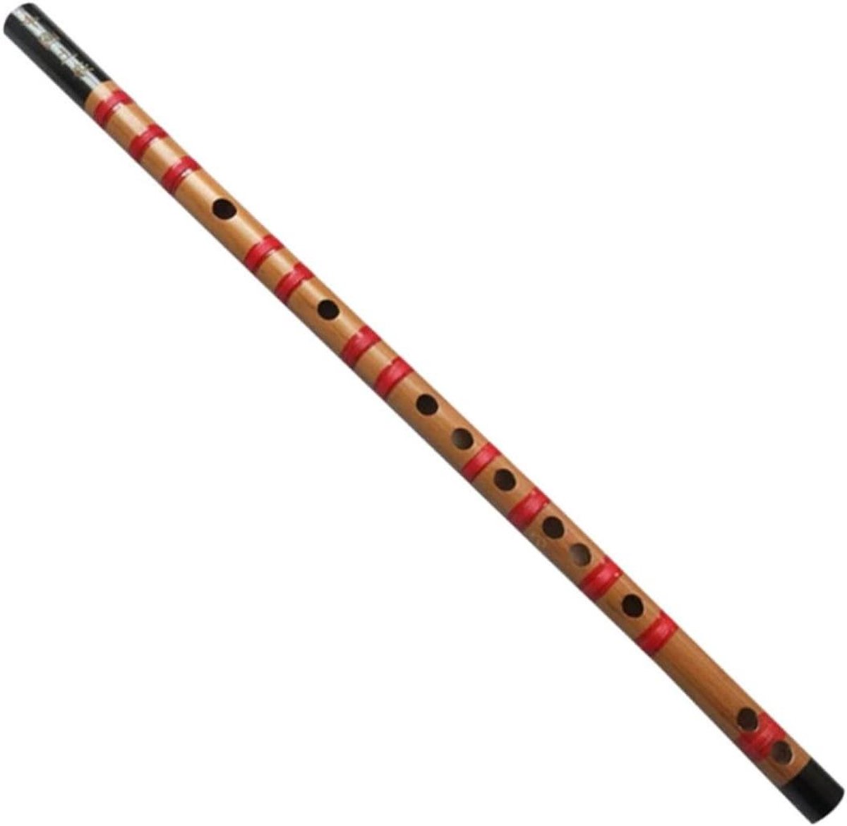 Houten Fluit - Beginnersinstrument - Muziek Leren - Traditioneel Instrument - 58 cm - Houtkleur