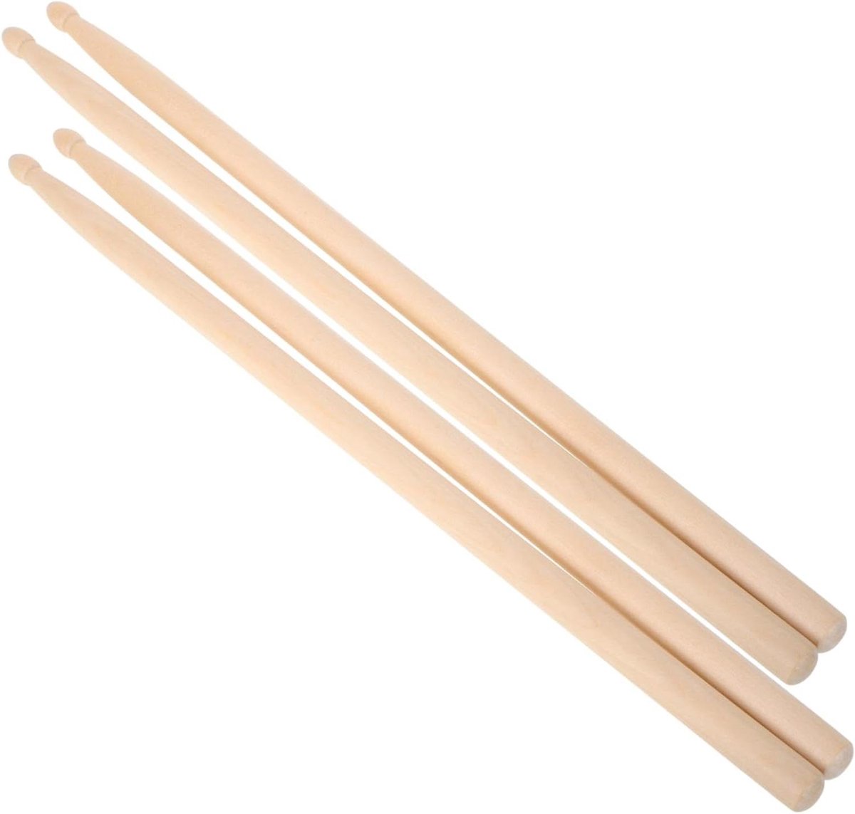 Drumstokken Set - Percussie Stokken - Muziek Maken - Standaard Formaat - 40 cm Lengte - Beige