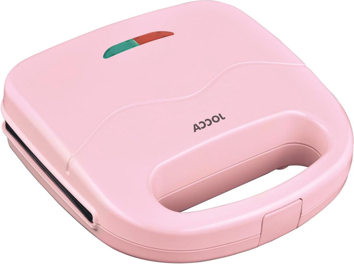 Sandwich Maker - Tosti Apparaat - Snelle Snacks Maken - Automatische Temperatuur - 750 Watt - Roze