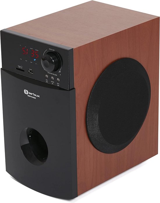 5.1 Home Cinema Surround Sound Systeem 140W RMS Rode Afwerking — afbeelding 3