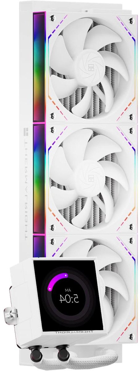CPU Waterkoeler - Computer Koeling - Prestaties Verbeteren - IPS LCD Scherm - 397 cm - Wit