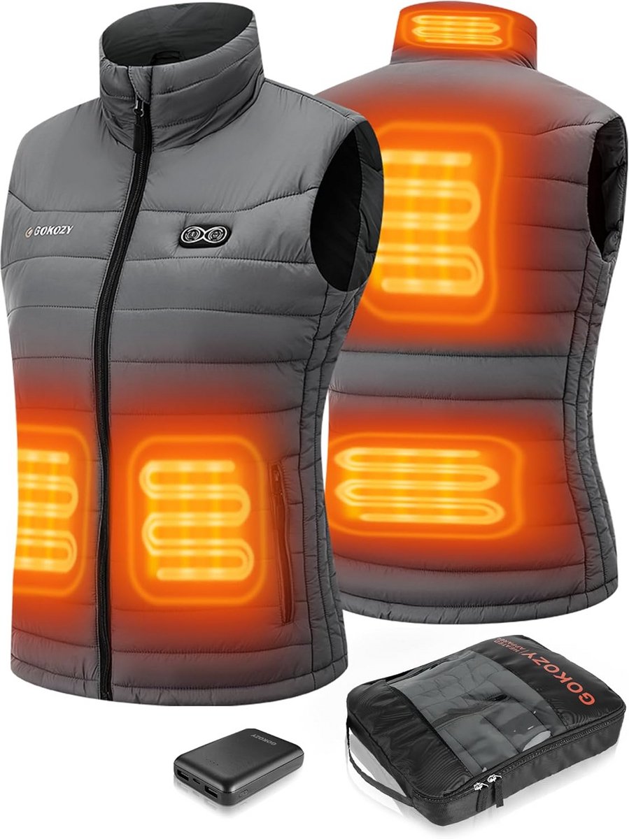 Verwarmd Vest Dames met 15 Zones en Krachtige 20000 mAh Accu - Lichtgewicht & Warmte Instelbaar