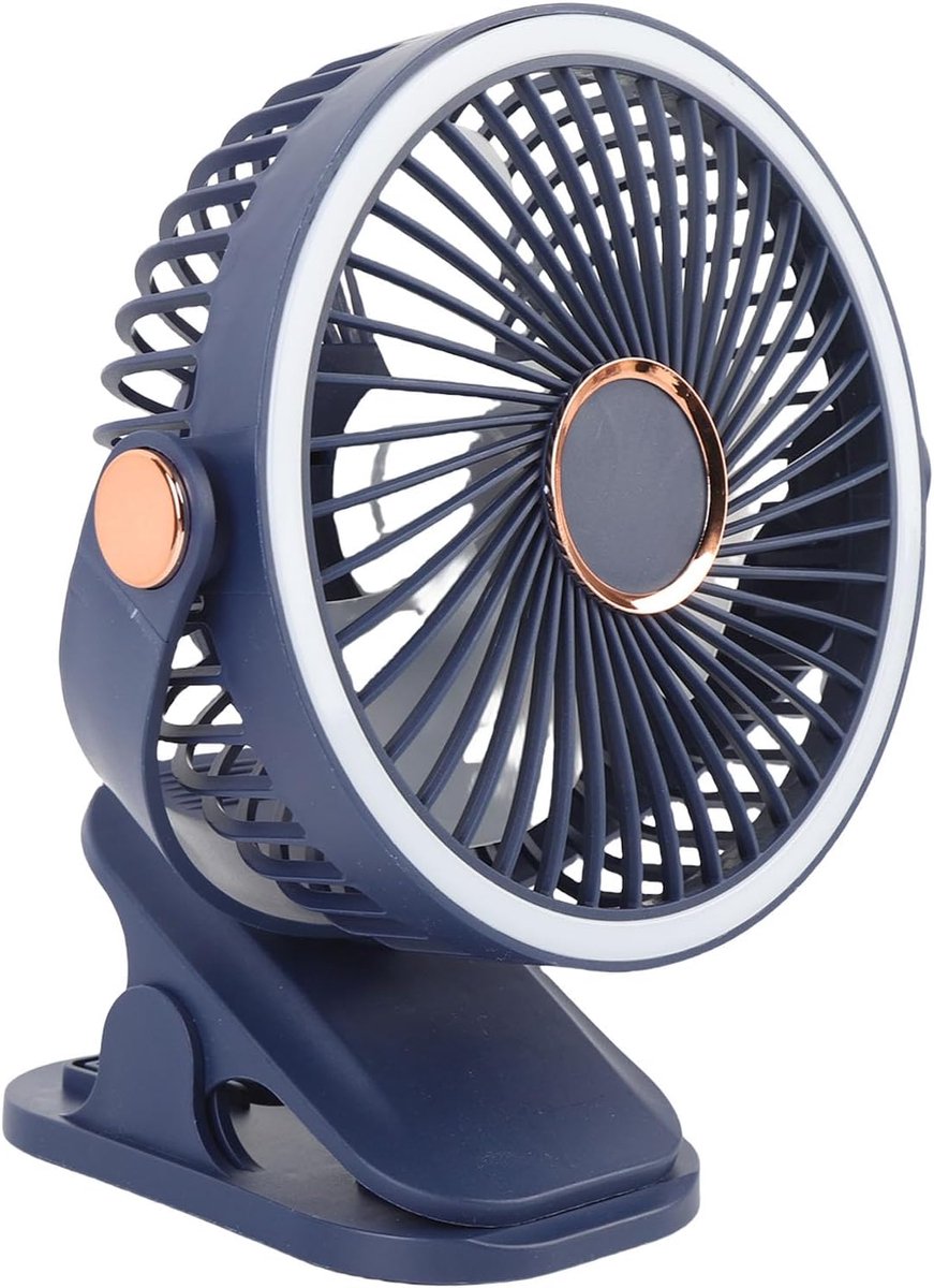 Kleine Bureau Ventilator - Persoonlijke Koeler - Aanpasbare Luchtstroom - 5 Snelheden 3 Helderheden