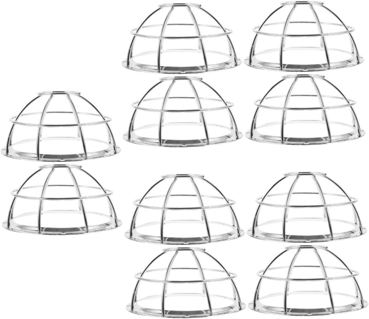 Detector Beschermhoes - Alarm Protector - Veiligheid Verhoging - Roestvrij Staal - 10 Stuks - Zilverkleurig