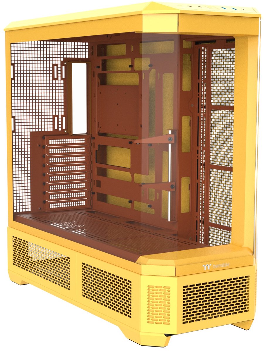 Thermaltake View 600 TG Full - PC Case - Behuizing - 4x4mm Gehard Glas - Stoffilters - Geel