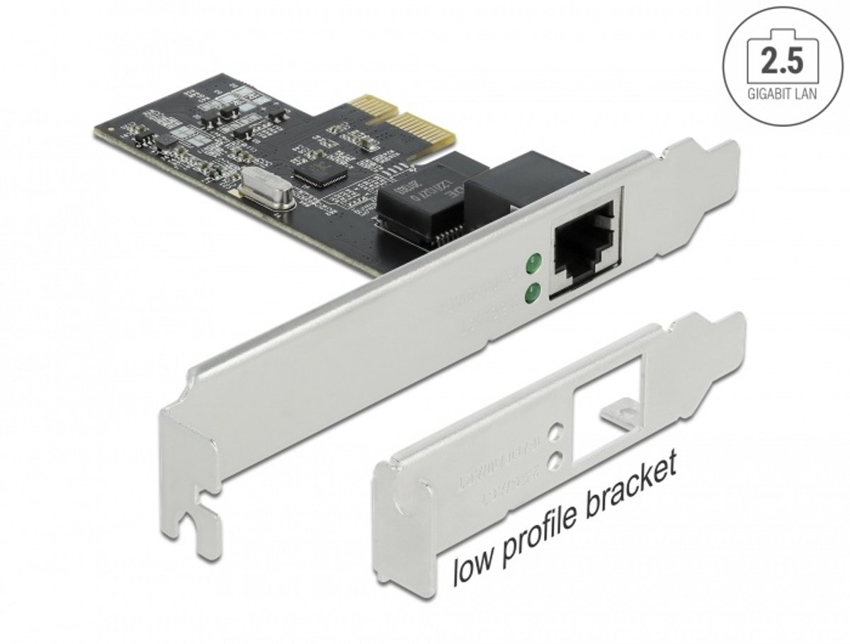 Delock PCI Express x1 Card 1 x RJ45 2.5 Gigabit LAN RTL8125