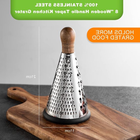Handmatige Kaasmolen met Handvat, RVS Keukenrasp voor Kaas, Groenten en Fruit, Multifunctionele Keukenrasp — afbeelding 5