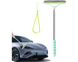 Voorruitreiniger Gereedschap - Vensterborstel Auto - Auto Ramen Wassen - Telescopische Steel - Tot 103 cm - Groen