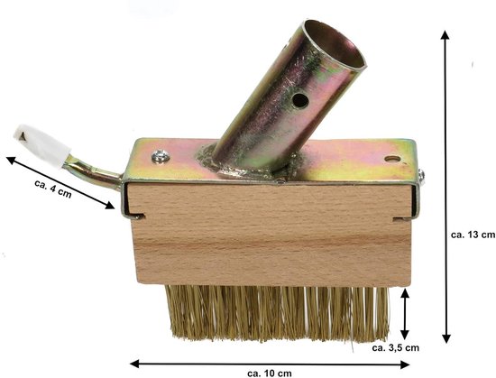 Dailygoods - 5-delige onkruidborstel met borstelharen en metalen schraper voor het reinigen van onkruid in de tuin, voor smalle voegen op bestrating van Dailygoods — afbeelding 5