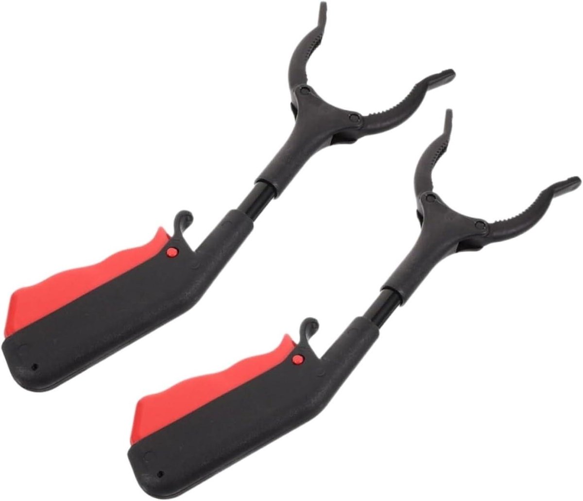 Afvalprikkers - Grijpstok Reacher - Afval Oprapen - Verstelbare Lengte - 30-100 cm - Zwart
