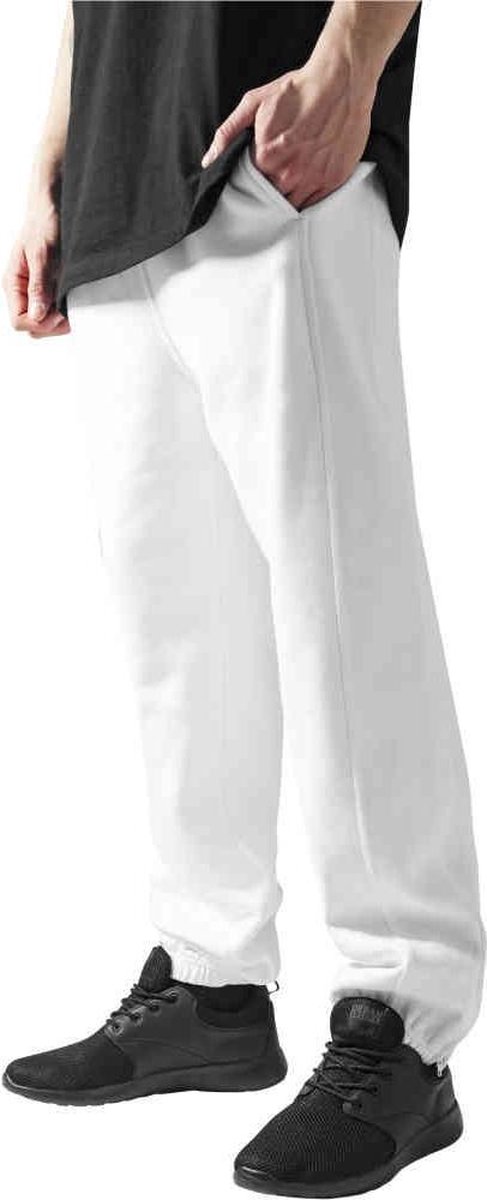 Urban Classics Basic Heren joggingbroek M Wit
