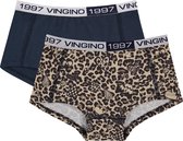 Vingino - G 123-3 Leopard Love 2-Pack - Multicolor Brown - Vrouwen - Maat 98/104