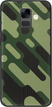 ADEL Siliconen Back Cover Softcase Hoesje voor Samsung Galaxy A6 (2018) - Camouflage