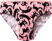 Good Mood Meisjes Slip - Roze Katten 9-10 Y