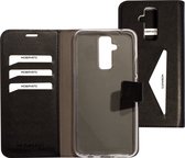 Mobiparts hoesje geschikt voor Huawei Mate 20 Lite - Wallet/Boekhoesje - Eco Leer - Magneet Sluiting - Opberg vakken - Zwart