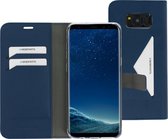 Mobiparts hoesje geschikt voor Samsung Galaxy S8+ - Wallet/Boekhoesje - Eco Leer - Magneet Sluiting - Opberg vakken - Blauw