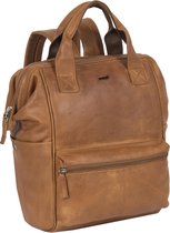 Justified Bags® Yara City Lederen Backpack / Rugtas Cognac