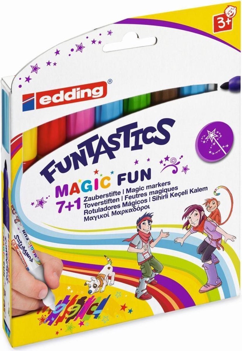 Edding 13 Funtastics Magic Fun Kinderkleurstift Set van 8 Assorti