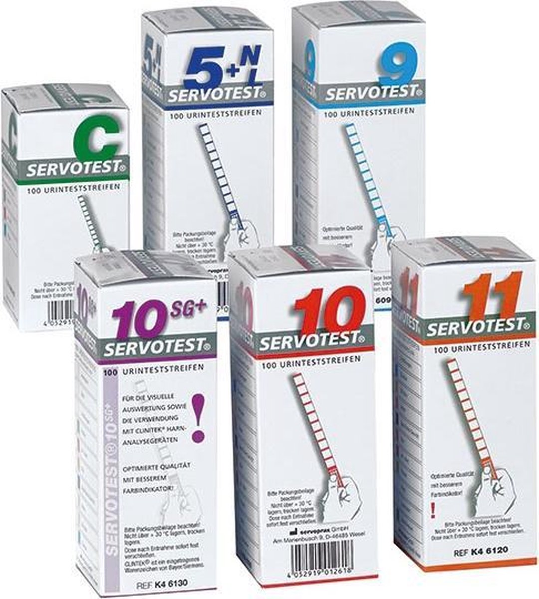 Goedkoopste Servotest 9 - urine testen 100 Stuks