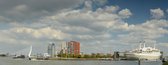 Fotobehang Rotterdam Skyline en Kop van Zuid 350 x 260 cm - € 235,--