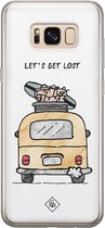 Samsung S8 hoesje siliconen - Let's get lost | Samsung Galaxy S8 case | multi | TPU backcover transparant