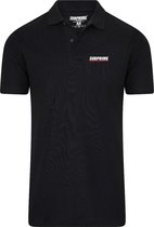 Subprime - Heren Polo SS Polo Stripe Black - Zwart - Maat XXL