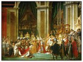 Inwijding van keizer Napoleon en kroning van keizerin Joséphine, Jacques-Louis David - Foto op Akoestisch paneel - 80 x 60 cm