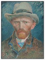Zelfportret, Vincent van Gogh - Foto op Akoestisch paneel - 90 x 120 cm